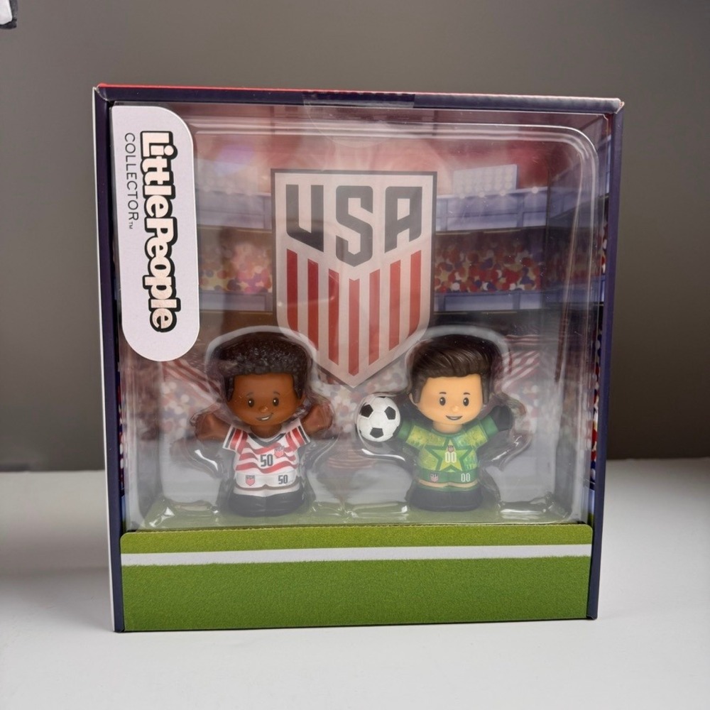 Fisher-Price Little People Collector US Soccer USWNT USMNT Figures Set New